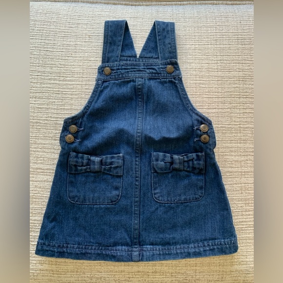 Tahari Other - Tahari Dark Blue Denim Overall Dress - 18 months - India Cotton 100%